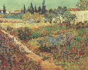 Flowering Garden with Path (nn04), Vincent Van Gogh